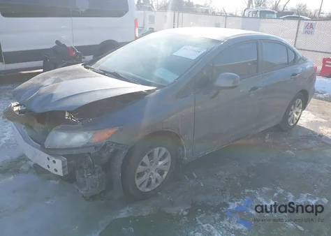 2012 Honda Civic Lx z USA, uszkodzony, nr VIN 19XFB2F59CE346479